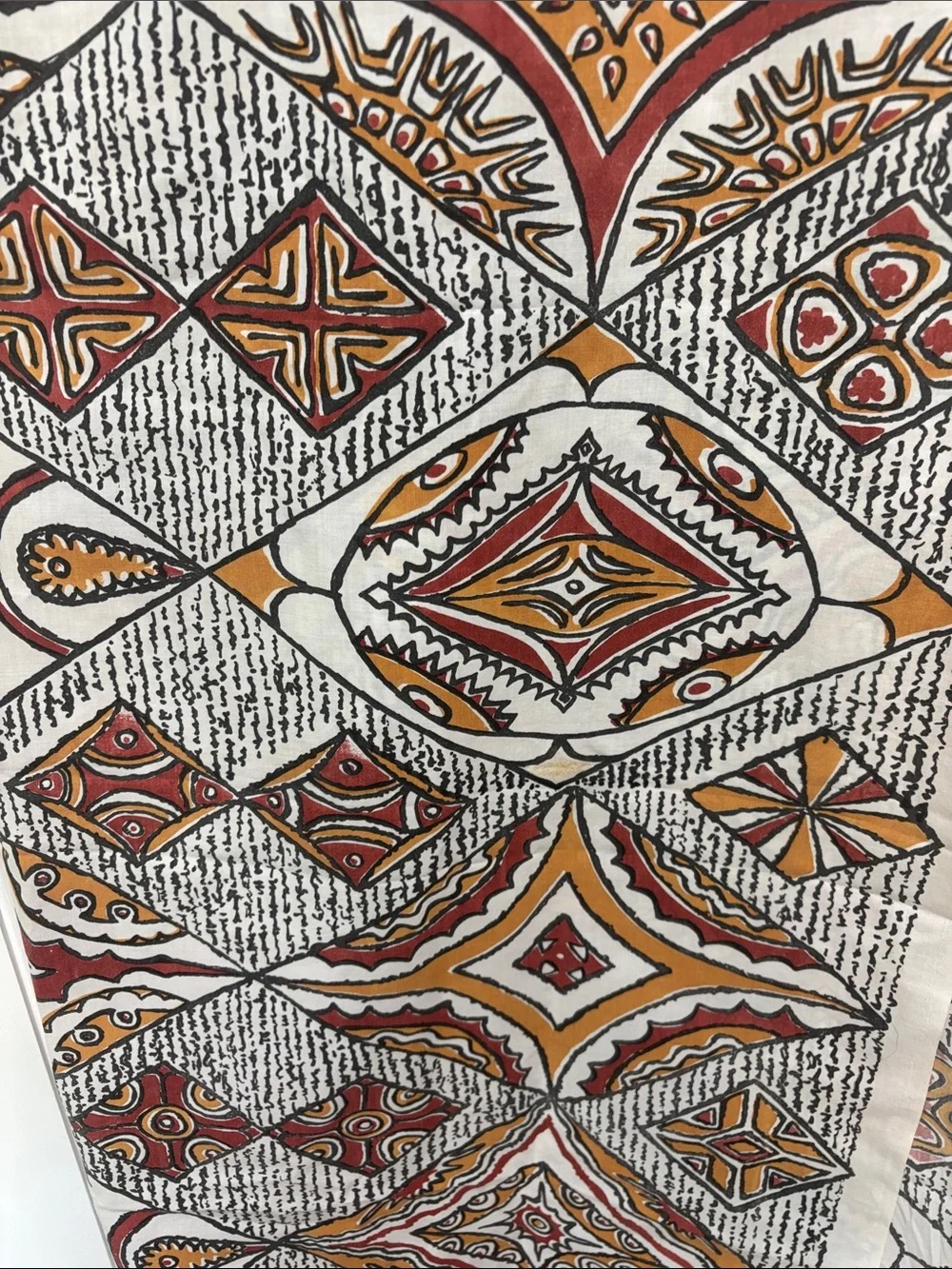 Tahitian Woven cotton tapa